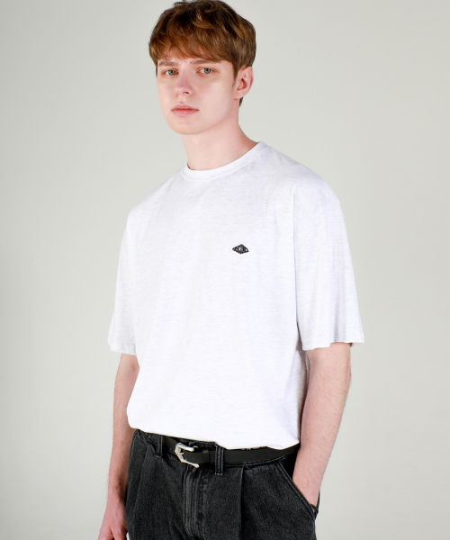 ESN(イーエスエヌ)の「エンスコンス ポイントワッペン オーバーサイズTシャツ メランジ(Tシャツ/カットソー・メンズ・その他・LARGE/MEDIUM)」の1枚目の写真