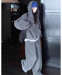 AMAJI（アマジ）の「スウェットジップパーカー＆ワイドパンツ セットアップ（パーカー）」