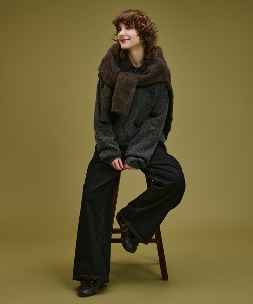 WETTEMPT(ウィテンプト)の「BRUSHED SHAGGY KNIT POLO / ブラッシュドシャギーニットポロ(ニット/セーター・メンズ・ブラウン/チャコールグレー・SMALL/MEDIUM/LARGE)」の19枚目の写真