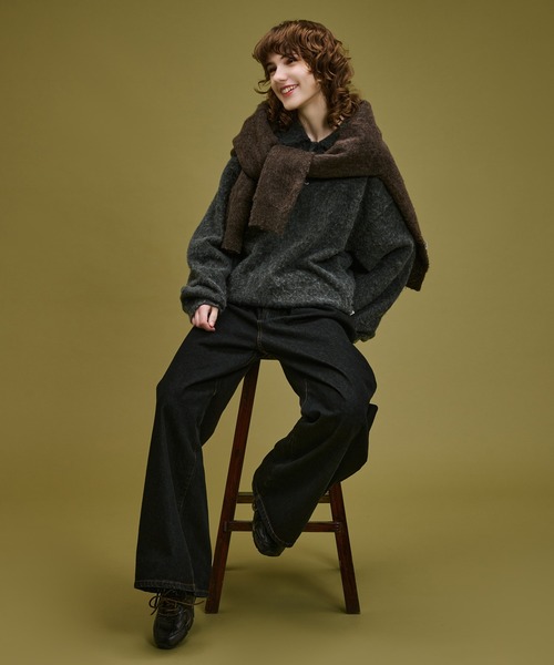 WETTEMPT(ウィテンプト)の「BRUSHED SHAGGY KNIT POLO / ブラッシュドシャギーニットポロ(ニット/セーター・メンズ・ブラウン/チャコールグレー・SMALL/MEDIUM/LARGE)」の20枚目の写真