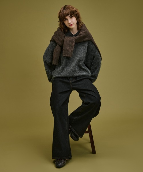 WETTEMPT(ウィテンプト)の「BRUSHED SHAGGY KNIT POLO / ブラッシュドシャギーニットポロ(ニット/セーター・メンズ・ブラウン/チャコールグレー・SMALL/MEDIUM/LARGE)」の21枚目の写真