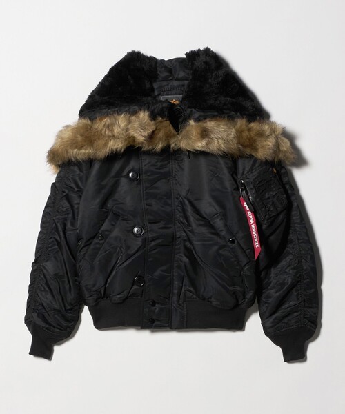 Alpha Industries（アルファインダストリーズ）の「＜ALPHA INDUSTRIES＞N-2B ショート ウエスト パーカー（ブルゾン・メンズ・ブラック・XL/M/L）」の14枚目の写真