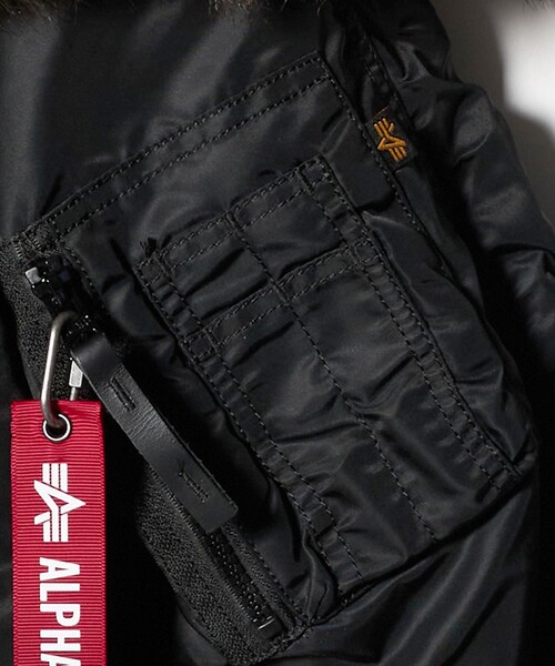 Alpha Industries（アルファインダストリーズ）の「＜ALPHA INDUSTRIES＞N-2B ショート ウエスト パーカー（ブルゾン・メンズ・ブラック・XL/M/L）」の5枚目の写真