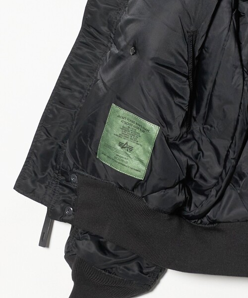 Alpha Industries（アルファインダストリーズ）の「＜ALPHA INDUSTRIES＞N-2B ショート ウエスト パーカー（ブルゾン・メンズ・ブラック・XL/M/L）」の8枚目の写真