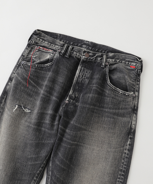 Anachronorm（アナクロノーム）の「ANACHRONORM / アナクロノーム SMU REGULAR TAPERED 5P BLACK（デニムパンツ・メンズ・ブラック・X-LARGE/LARGE/MEDIUM/SMALL）」の3枚目の写真