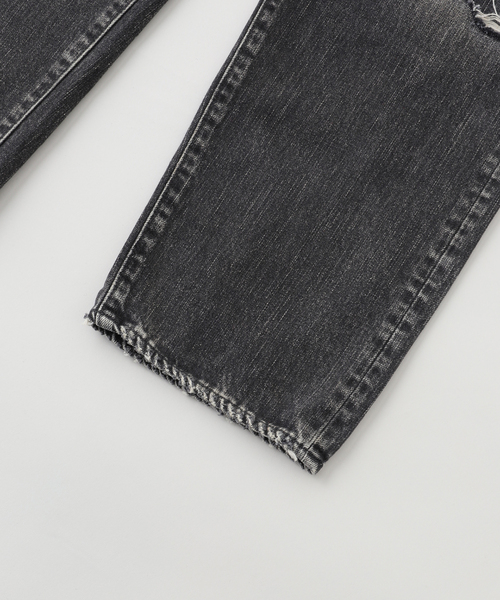 Anachronorm（アナクロノーム）の「ANACHRONORM / アナクロノーム SMU REGULAR TAPERED 5P BLACK（デニムパンツ・メンズ・ブラック・X-LARGE/LARGE/MEDIUM/SMALL）」の4枚目の写真