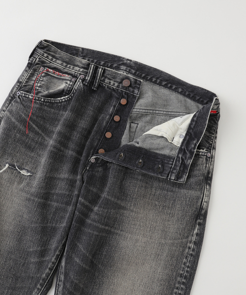 Anachronorm（アナクロノーム）の「ANACHRONORM / アナクロノーム SMU REGULAR TAPERED 5P BLACK（デニムパンツ・メンズ・ブラック・X-LARGE/LARGE/MEDIUM/SMALL）」の5枚目の写真