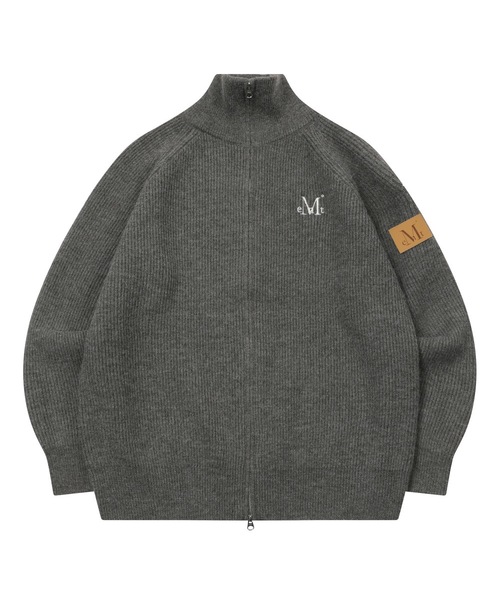 MUCENT（ムセント）の「ミオンハイネックツーウェイジップアップカーディガン 男女共用 (3カラー)（カーディガン/ボレロ・レディース・ブラック/グレー/アイボリー・FREE）」の3枚目の写真