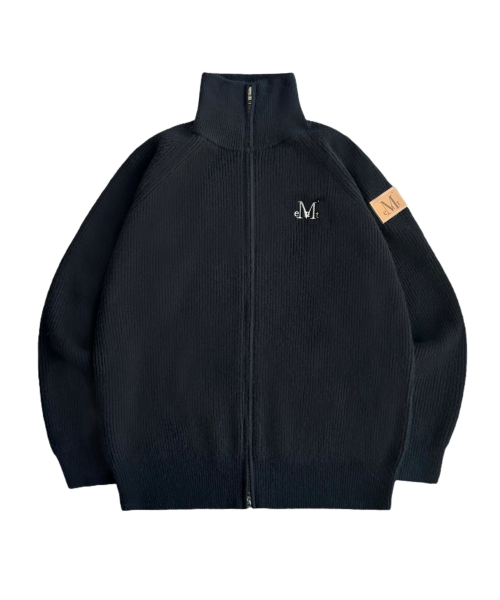 MUCENT（ムセント）の「ミオンハイネックツーウェイジップアップカーディガン 男女共用 (3カラー)（カーディガン/ボレロ・レディース・ブラック/グレー/アイボリー・FREE）」の7枚目の写真
