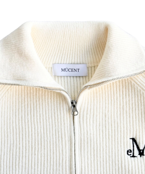 MUCENT（ムセント）の「ミオンハイネックツーウェイジップアップカーディガン 男女共用 (3カラー)（カーディガン/ボレロ・レディース・ブラック/グレー/アイボリー・FREE）」の14枚目の写真