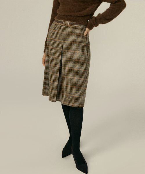 OCTETTE(オテット)の「FRENCH CHECK WOOL SK_BROWN(スカート・レディース・その他・MEDIUM)」の7枚目の写真