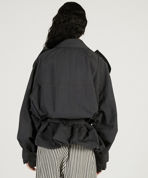 PRANK PROJECT(プランクプロジェクト)の「バルーンヘムトレンチ / Balloon Hem Trench(トレンチコート・レディース・チャコールグレー/ベージュ・FREE)」の7枚目の写真