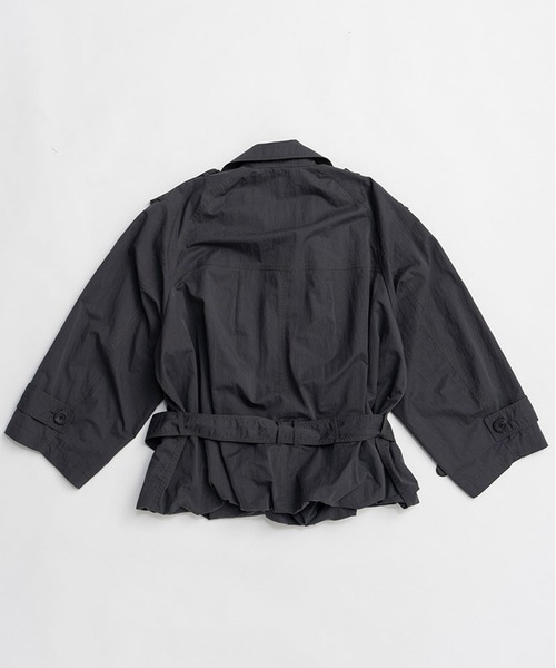 PRANK PROJECT(プランクプロジェクト)の「バルーンヘムトレンチ / Balloon Hem Trench(トレンチコート・レディース・チャコールグレー/ベージュ・FREE)」の14枚目の写真