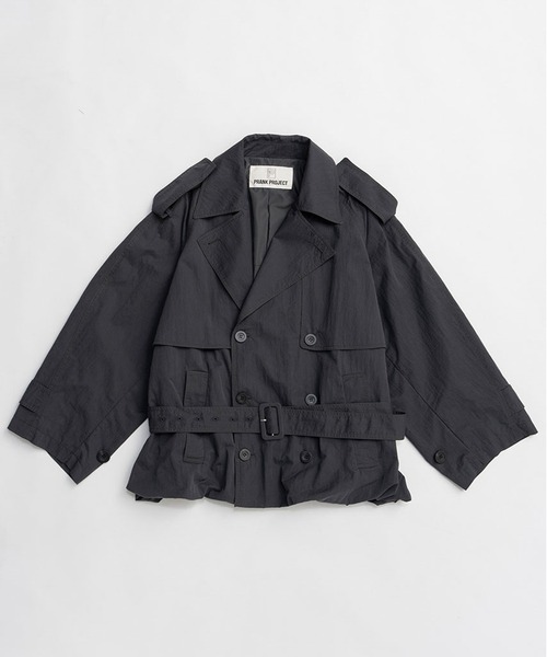 PRANK PROJECT(プランクプロジェクト)の「バルーンヘムトレンチ / Balloon Hem Trench(トレンチコート・レディース・チャコールグレー/ベージュ・FREE)」の13枚目の写真