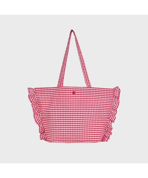 ALKI ALKA(アルキアルカ)の「Ruffle Trim Bag (Red)(ショルダーバッグ・レディース・レッド・FREE)」の1枚目の写真