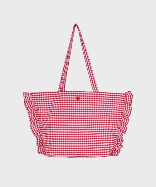 ALKI ALKA(アルキアルカ)の「Ruffle Trim Bag (Red)(ショルダーバッグ・レディース・レッド・FREE)」の2枚目の写真