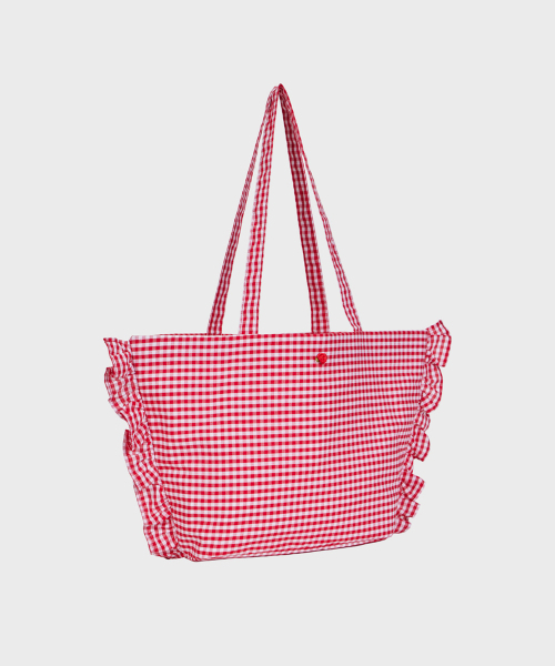 ALKI ALKA(アルキアルカ)の「Ruffle Trim Bag (Red)(ショルダーバッグ・レディース・レッド・FREE)」の3枚目の写真