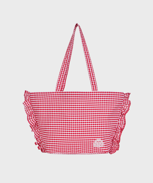 ALKI ALKA(アルキアルカ)の「Ruffle Trim Bag (Red)(ショルダーバッグ・レディース・レッド・FREE)」の4枚目の写真