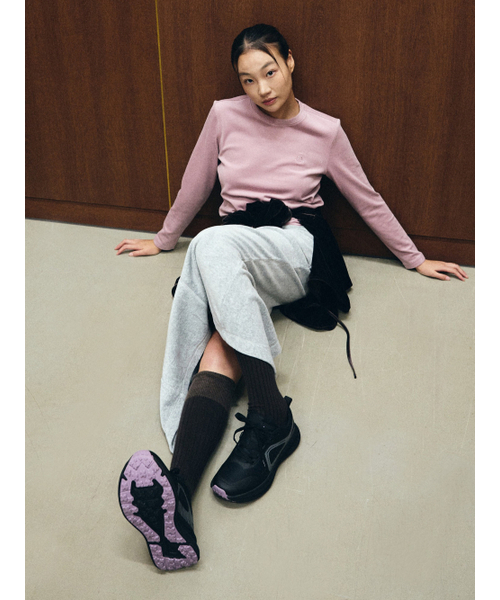 HUMTTO(ハムト)の「女性 テンセル 起毛 Tシャツ フラッフィ(Tシャツ/カットソー・レディース・ブラック/ラベンダー/オートミール・SMALL/MEDIUM/LARGE/X-LARGE)」の10枚目の写真