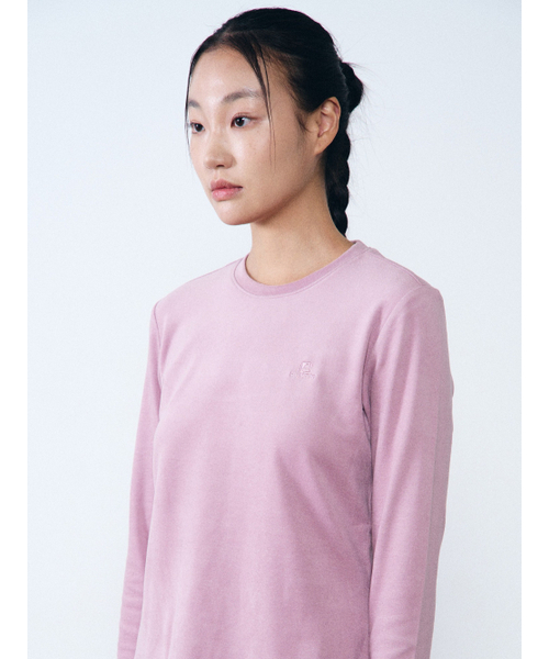 HUMTTO(ハムト)の「女性 テンセル 起毛 Tシャツ フラッフィ(Tシャツ/カットソー・レディース・ブラック/ラベンダー/オートミール・SMALL/MEDIUM/LARGE/X-LARGE)」の12枚目の写真