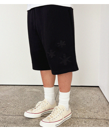 スター刺繍ハーフパンツ(ブラック)