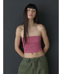 Wrinkle Tube Top_Pink
