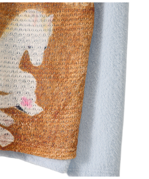 youthbath(ユースバース)の「V-Neck Lace Knit Long Sleeve_Light Blue Horse(Tシャツ/カットソー・レディース・その他・MEDIUM/SMALL)」の5枚目の写真