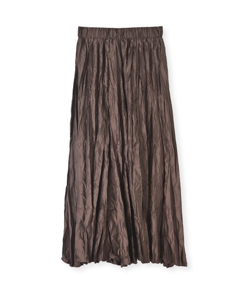 marjour（マージュール）の「WASHER PLEATS SATIN SKIRT（スカート・レディース・ブラウン・M）」の22枚目の写真