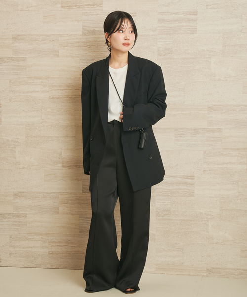 plage（プラージュ）の「mannish ジャケット（テーラードジャケット・レディース・ブラック/チャコールグレー・36/38）」の13枚目の写真