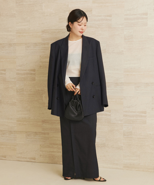 plage（プラージュ）の「mannish ジャケット（テーラードジャケット・レディース・ブラック/チャコールグレー・36/38）」の15枚目の写真