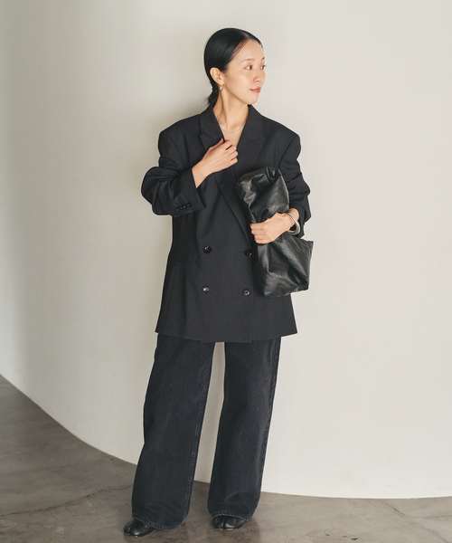 plage（プラージュ）の「mannish ジャケット（テーラードジャケット・レディース・ブラック/チャコールグレー・36/38）」の12枚目の写真