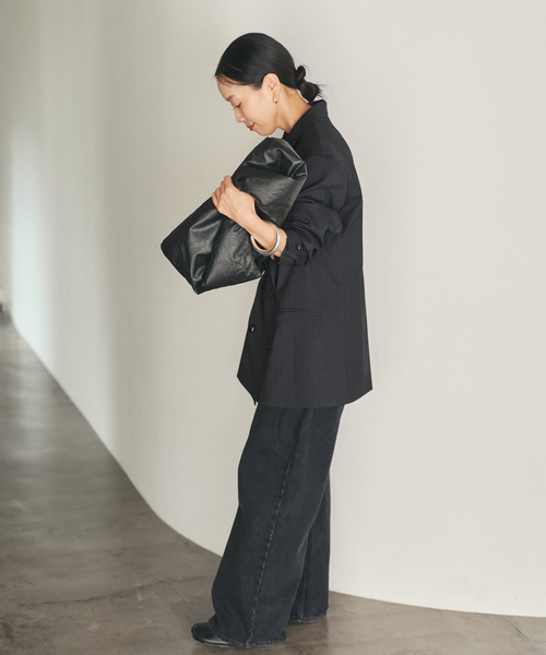 plage（プラージュ）の「mannish ジャケット（テーラードジャケット・レディース・ブラック/チャコールグレー・36/38）」の17枚目の写真