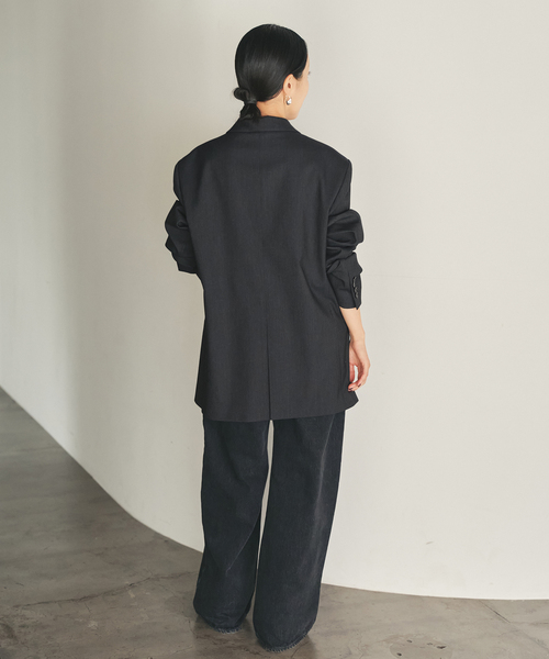 plage（プラージュ）の「mannish ジャケット（テーラードジャケット・レディース・ブラック/チャコールグレー・36/38）」の18枚目の写真