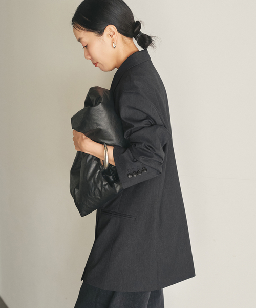 plage（プラージュ）の「mannish ジャケット（テーラードジャケット・レディース・ブラック/チャコールグレー・36/38）」の22枚目の写真