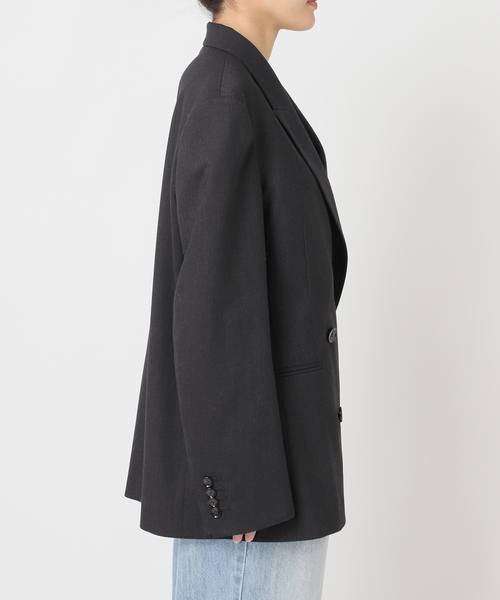 plage(プラージュ)の「mannish ジャケット(テーラードジャケット・レディース・ブラック/チャコールグレー・36/38)」の12枚目の写真