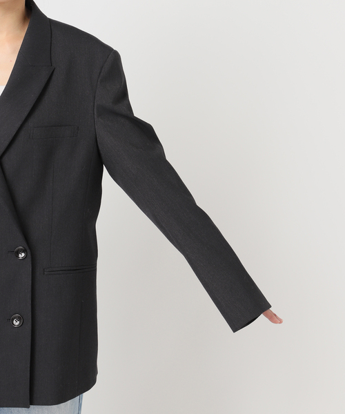 plage(プラージュ)の「mannish ジャケット(テーラードジャケット・レディース・ブラック/チャコールグレー・36/38)」の13枚目の写真