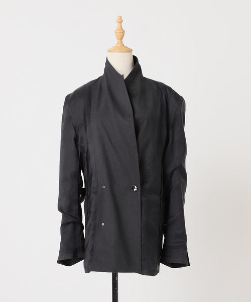 plage(プラージュ)の「mannish ジャケット(テーラードジャケット・レディース・ブラック/チャコールグレー・36/38)」の16枚目の写真