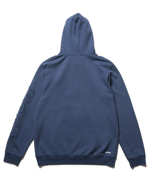 F.C.Real Bristol（エフシーレアルブリストル）の「CUT-OFF LOGO SWEAT HOODIE（パーカー・メンズ・ブラック/ブルー/オフホワイト/レッド・SMALL/MEDIUM/LARGE/X-LARGE/XX-LARGE）」の11枚目の写真