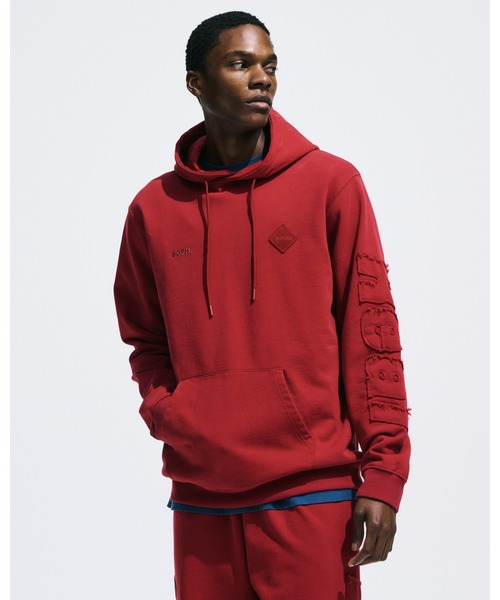 F.C.Real Bristol（エフシーレアルブリストル）の「CUT-OFF LOGO SWEAT HOODIE（パーカー・メンズ・ブラック/ブルー/オフホワイト/レッド・SMALL/MEDIUM/LARGE/X-LARGE/XX-LARGE）」の18枚目の写真