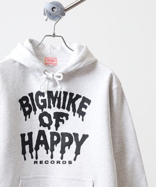 BIGMIKE 裏毛 プリント長袖パーカー/フーディー（パーカー）｜BIG MIKE