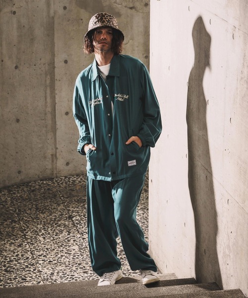 WONDER WALL MOTEL（ワンダーウォールモーテル）の「mj11320-EMBROIDERY COATCH JACKET コーチジャケット(26SSJK005)（ブルゾン・メンズ・ブラック/グリーン・M/S/XL/L）」の16枚目の写真