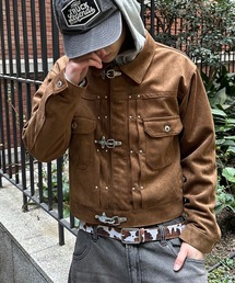 kutir（クティール）の「FIREMAN STUDS DESIGN ASSORTED SHORT JACKET／ファイヤーマンスタッズデザインアソートショートジャケット（デニムジャケット）」