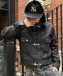 kutir(�N�e�B�[��)��FIREMAN STUDS DESIGN ASSORTED SHORT JACKET�^�t�@�C���[�}���X�^�b�Y�f�U�C���A�\�[�g�V���[�g�W���P�b�g(�f�j���W���P�b�g)