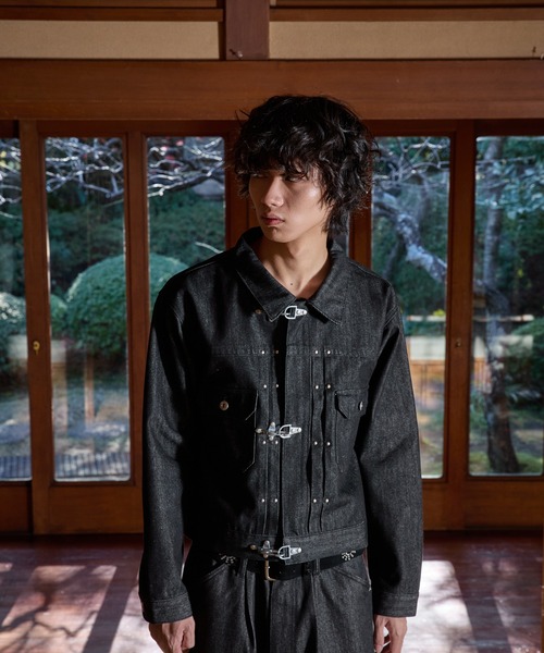 FIREMAN STUDS DESIGN ASSORTED SHORT JACKET／ファイヤーマンスタッズ