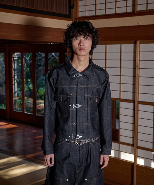 セール】FIREMAN STUDS DESIGN ASSORTED SHORT JACKET／ファイヤーマン