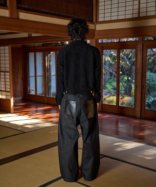 kutir（クティール）の「FIREMAN STUDS DESIGN ASSORTED SHORT JACKET／ファイヤーマンスタッズデザインアソートショートジャケット（デニムジャケット・メンズ・ブラウン/ブラック/ブラック系/インディゴブルー・MEDIUM/LARGE）」の5枚目の写真