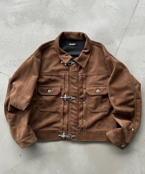 FIREMAN STUDS DESIGN ASSORTED SHORT JACKET／ファイヤーマンスタッズ