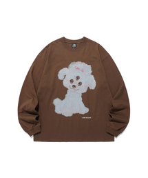 NICE GHOST CLUB（ナイスゴーストクラブ）の「3EYES DOG BIG BIG L/S TEE_BROWN(NG2FSUT551A)（Tシャツ/カットソー）」