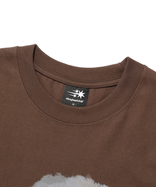 NICE GHOST CLUB（ナイスゴーストクラブ）の「3EYES DOG BIG BIG L/S TEE_BROWN(NG2FSUT551A)（Tシャツ/カットソー・レディース・ブラウン・M/L/S）」の5枚目の写真
