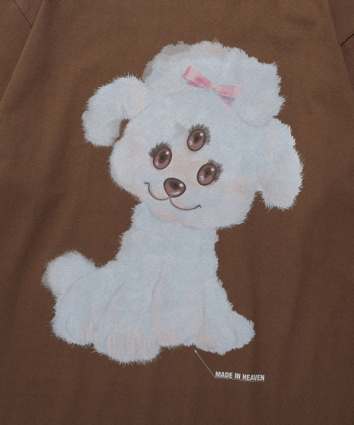NICE GHOST CLUB（ナイスゴーストクラブ）の「3EYES DOG BIG BIG L/S TEE_BROWN(NG2FSUT551A)（Tシャツ/カットソー・レディース・ブラウン・M/L/S）」の6枚目の写真